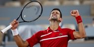Novak Djokovic after booking his spot in the semi-final